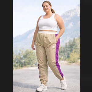 The North Face Hydrenaline Pants 2000 Plus 3X Khaki Purple WindWall Jogger NWT